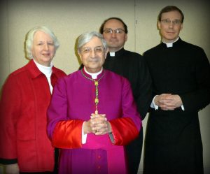 Bishop Matano presided at our 10:30 a.m. Mass on January 8, 2017 as we celebrated the Epiphany of the Lord.  Pictured behind the Bishop are (from the left) Pat Albrecht, Pastoral Associate, Fr. Jeff Tunnicliff, Pastor, and Fr. Daniel White, Bishop's Secretary.